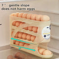 NeatLume Rolling Egg Holder Rack – Auto-Dispense Freshness, Zero Chaos