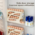 NeatLume Rolling Egg Holder Rack – Auto-Dispense Freshness, Zero Chaos